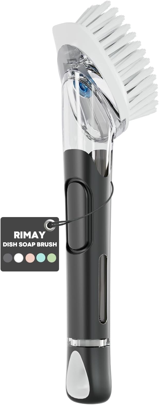 RIMAY Soap Dispensing Dish Brush, Dish Scrubber with Soap Dispenser, Dish Soap Brush, Dish Wand with Soap Dispenser Kitchen Brush for Dishes, Pans, Sink, Pots