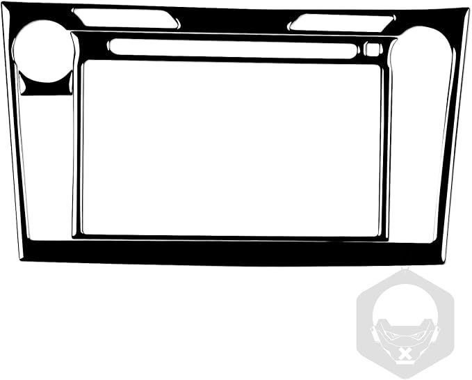 Glossy Bright Piano Black Car Dash Navigation GPS Screen Multimedia Control Panel Decoration Sticker Interior Trim Compatible with Toyota Corolla 2009 2010 2011 2012 2013 Auto Trim Accessories