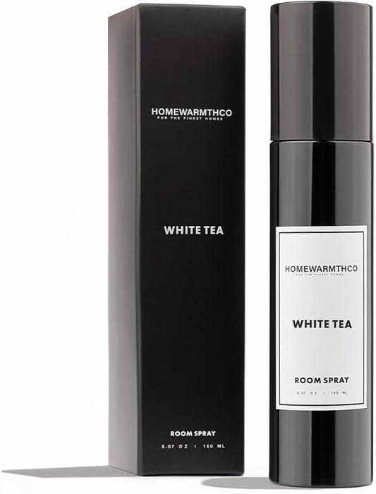 White Tea Room Spray – 5.07 oz Scented Air Freshener Spray for Home, Office, Kitchen & Bathroom Odor Eliminator Long-Lasting Linen Spray for Bedding, Pillows & Fabrics – Essential Oil Spray