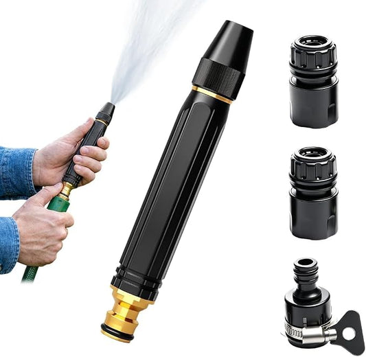 2026 New Heavy Duty Adjustable Twist Hose Nozzle Jet Nozzle, High Pressure Powerful Cleaning Spray Evenly, Jet Nozzle for Outdoor Cleaning, Watering Plants and Car Washing