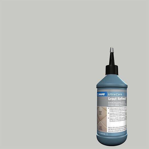 MAPEI UltraCare Grout Refresh, Universal Grout Colorant & Sealer, 8 oz Bottle – Easy Grout Restoration & Protection, 5093 Warm Gray