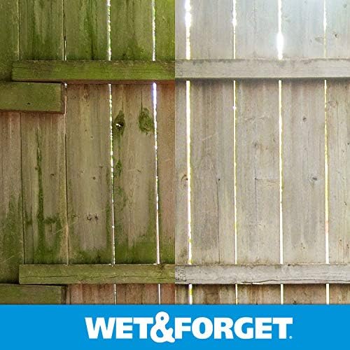 Wet & Forget Moss, Mold, Mildew, & Algae Stain Remover Multi-Surface Outdoor Cleaner Concentrate, Original, 64 Fluid Ounces (2 Pack)