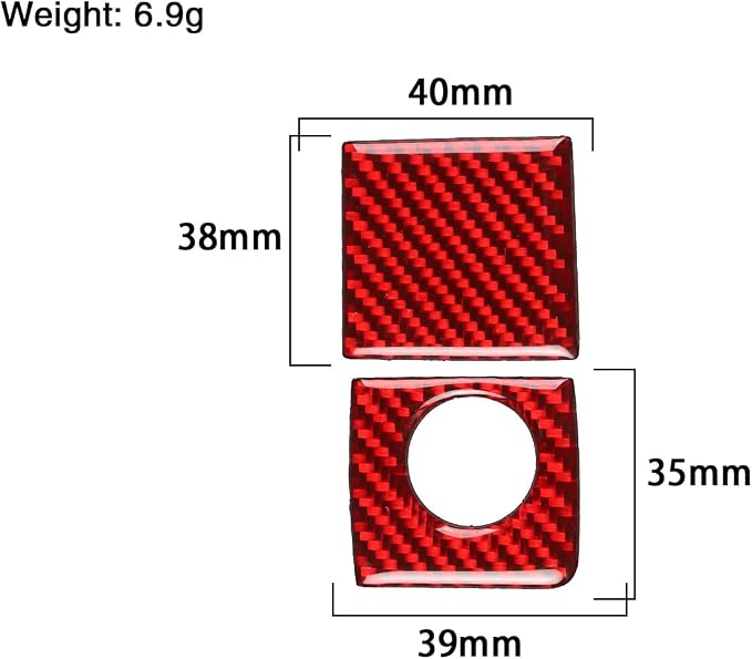 Real Carbon Fiber Trim for Toyota Camry Accessories | for 2012 2013 2014 Co-Pilot Storage Box Switch Frame Interior Thick Overlay Decal