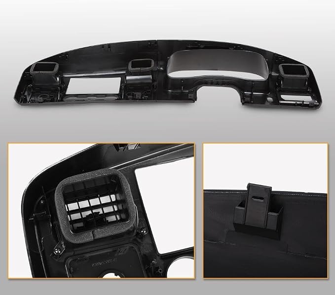 Suitable for Black Dash Bezel Dashboard Trim Panel for Ford F250 F350 Super Duty (2005-2007) - Durable Surround Cover