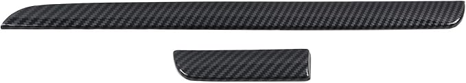 HIGH FLYING for Subaru WRX STI 2015-2021, XV Crosstrek 13-17 Car Accessories Center Console Dashboard Strip Decor Cover Trim ABS Carbon Fiber Grain 2pcs (Not Fit RHD)