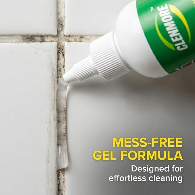 Home Stain Cleaner Gel – Extra Strength Stain Remover For Tiles, Grout, Showers, Tubs, Rubber Seals & Toilets – No Scrub Grout Cleaner & Front Load Washer Cleaner – 8 fl oz