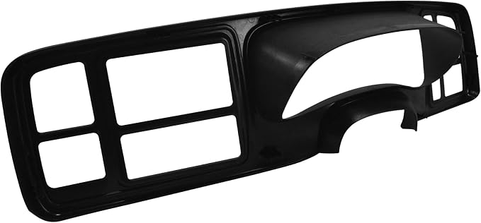 Dashboard Instrument Bezel 15804937 Replacement for Chevrolet Silverado GMC Sierra 1999 2000 2001 2002 2003 2004 2005 2006 Suburban Tahoe 2000-2006 Dash Radio Trim Bezel Cover Black
