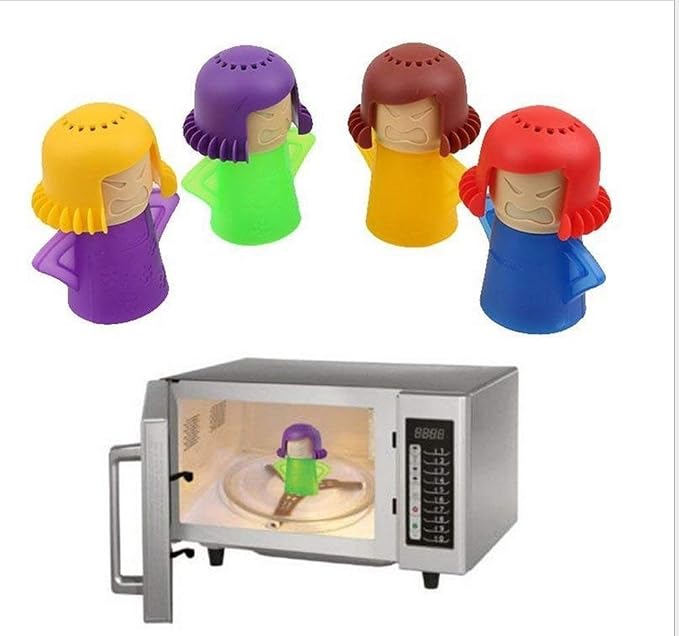 Microwave Oven Steam Angry Mama Cleaner Easily Cleans the Crud In Minutes Microwave Oven Steam Cleans With Vinegar and Water for Home Office Kitchens (Purple)