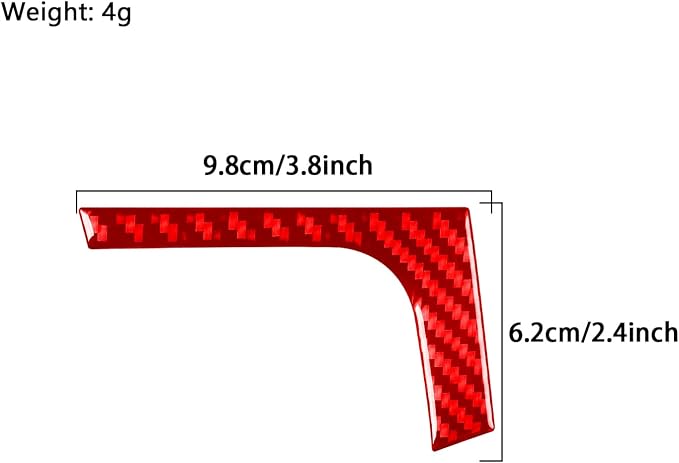 Real Carbon Fiber Trim for Toyota Camry Accessories | for 2012 2013 2014 Engine Start Stop Panel Ignition Control Lower Decoration Panel Interior Thick Overlay Decal