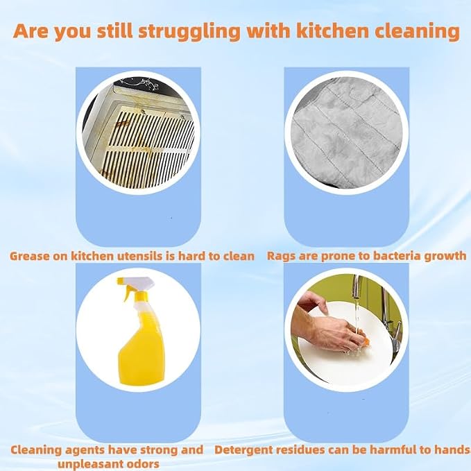 CleaningWipes for Microwaves and Cooktops, Easily Removes Food and Grime Buildup, Great for Home and Kitchen Use - 80 Count,Professional Grade Heavy-Duty Cleaning，Convenient Stove Cleaner