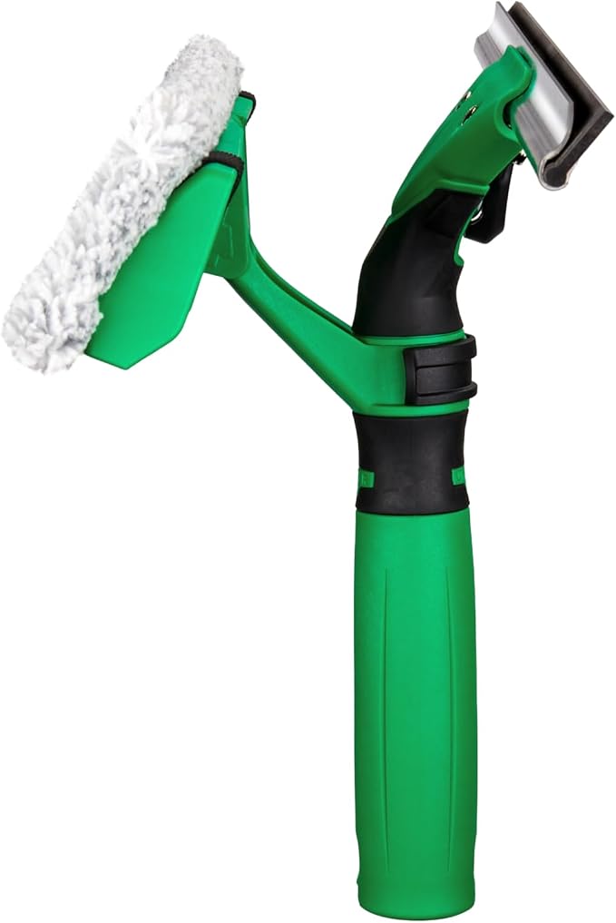 Unger VisaVersa 18-in. 2-in-1 Window Washer & Squeegee, VV450 | VV450 pro tool; microfiber pad for washing; integrated squeegee for drying; 18-in./45cm width