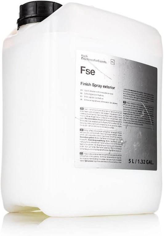 KOCHCHEMIE - Finish Spray Exterior Quick Detailer with Limescale Remover - Clean, Maintain & Preserve External Vehicle Surfaces, Glass, and Plastics; Ideal for Quick Finishing (5 Liter)