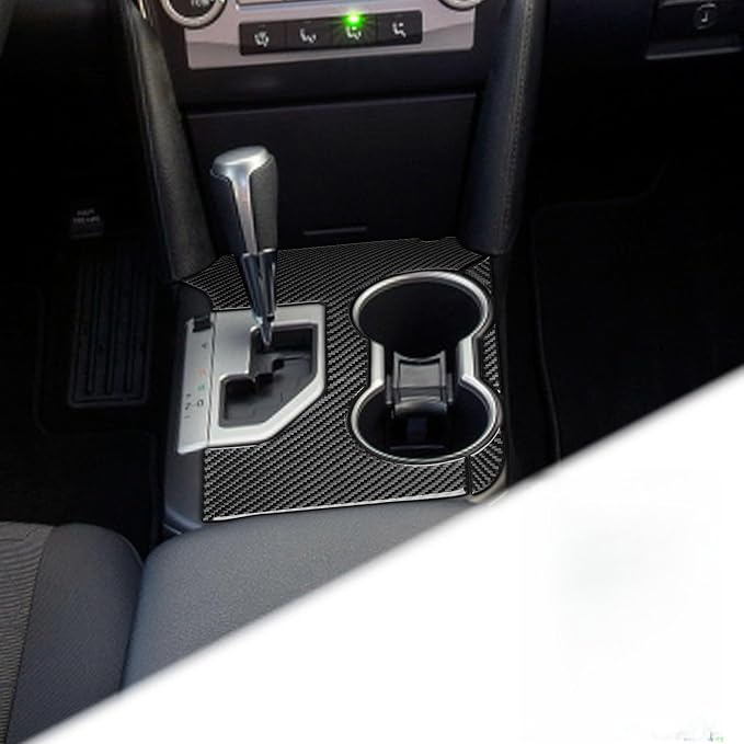 Real Carbon Fiber Trim for Toyota Camry Accessories | for 2012 2013 2014 Gear Shifter Console Panel Frame Sticker Interior Thick Overlay Decal - A