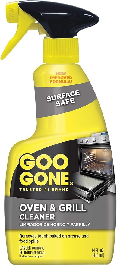 Goo Gone Oven and Grill Cleaner - 14 Ounce - Removes Tough Baked On Grease and Food Spills Surface Safe