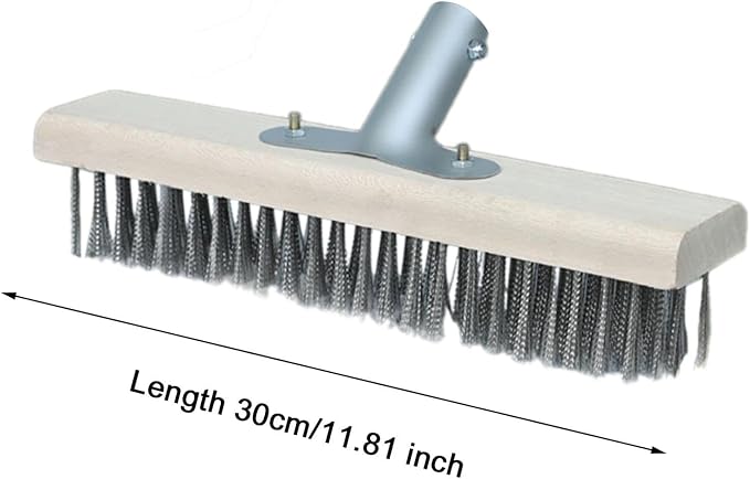 Multi Purpose Scrubber Brush with Wire Head for Shower and Patio Use, 30cm