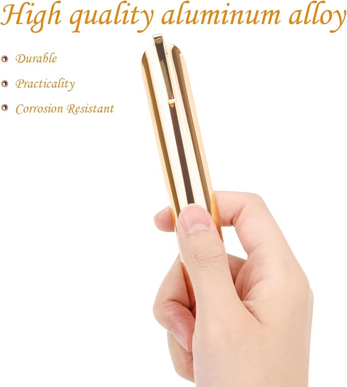 Table Crumb Sweepers for Servers, Bread Crumber Cleaner Stainless Steel Table Crumbers for Tablecloth in Restaurants and Homes, Servers, Waitresses Tool Accessories (Gold, 1)