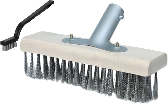 Multi Purpose Scrubber Brush with Wire Head for Shower and Patio Use, 20cm