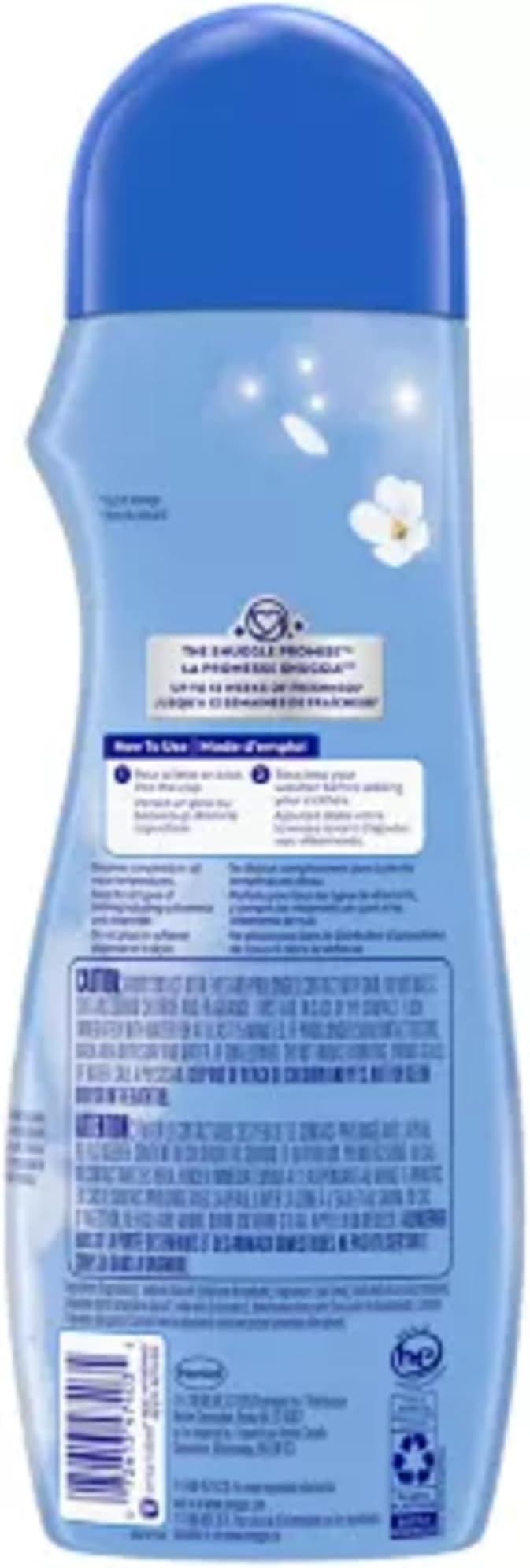Snuggle In Wash Scent Booster, Blue Sparkle, 21oz, 4-Pack | Fragrance enhancer for clothes, bedding and activewear, HE safe, Bead form, Works in all machines and water temperatures