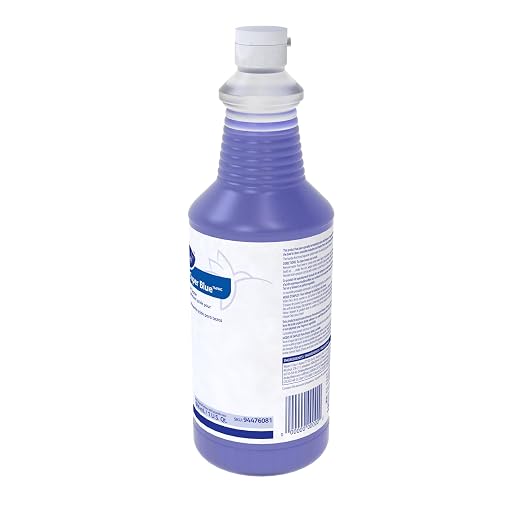 CREW 94476081 Super Blue Mild Acid Toilet Bowl Cleaner, Removes Rust, Scale & Stains, Citrus Scent, Ready-to-Use Squeeze Bottle, 32-Ounce
