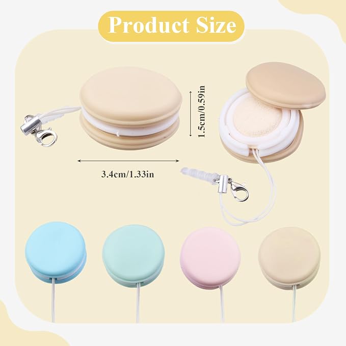 4-Pack Macaron Phone Screen Cleaner, Portable Screen and Eyeglass Brush Cleaner, Washable Double-Sided Screen Cleaner, Suitable for Glasses, Mobile Phones and Computers（Pink/Green/Blue/Khaki