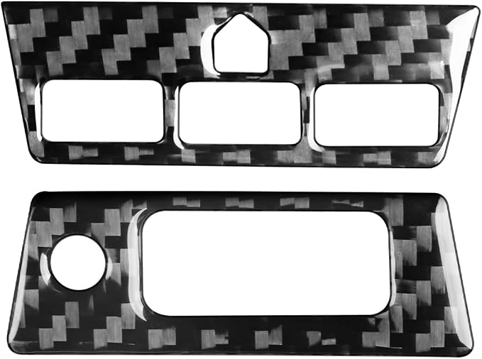 Real Carbon Fiber Trim for Honda Accord Accessories | for 2003 2004 2005 2006 2007，Reading Light Switch Button Panel，Interior Dash Panel，Thick Overlay Sticker Decal