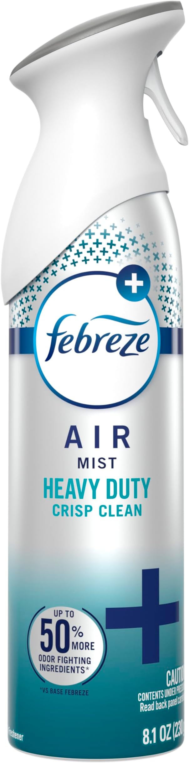 Febreze Air Mist, Air Freshener Spray, Odor Fighting Room Spray, Deodorizer for Home Bathroom Kitchen Office Apartment Dorm Room Classroom, Heavy Duty Crisp Clean Scent, 8.1oz, (Pack of 6)
