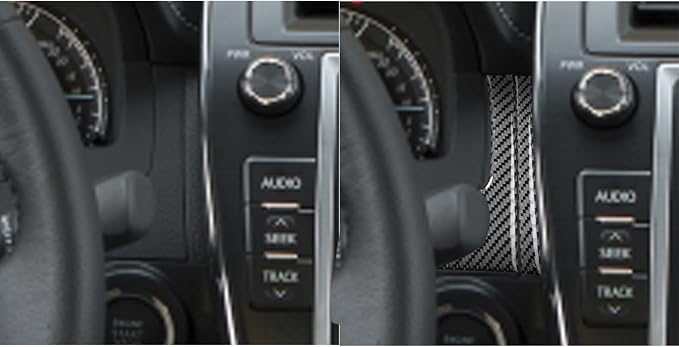 Real Carbon Fiber Trim for Toyota Camry Accessories | for 2012 2013 2014 Auto Dashboard Speedometer Right Side Sticker Interior Thick Overlay Decal