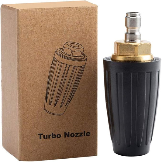 AURORA CAR Pressure Washer Tips Turbo Nozzle Pressure Washer 4000 PSI Max Rotating Pressure Washer Nozzle with 1/4'' Quick Connect for Cleaning Brick, Concrete, and Vinyl Surfaces，4.0 GPM 4.0 Orifice