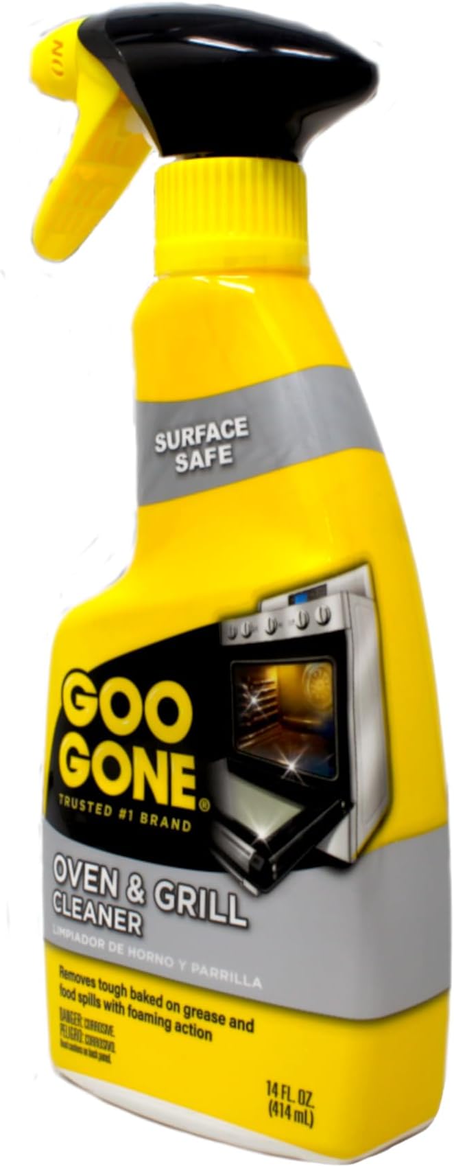 Goo Gone Oven & Grill Cleaner, Surface Safe, Removes Tough Baked-On Grease & Food Spills, Foaming Action, 14 fl oz