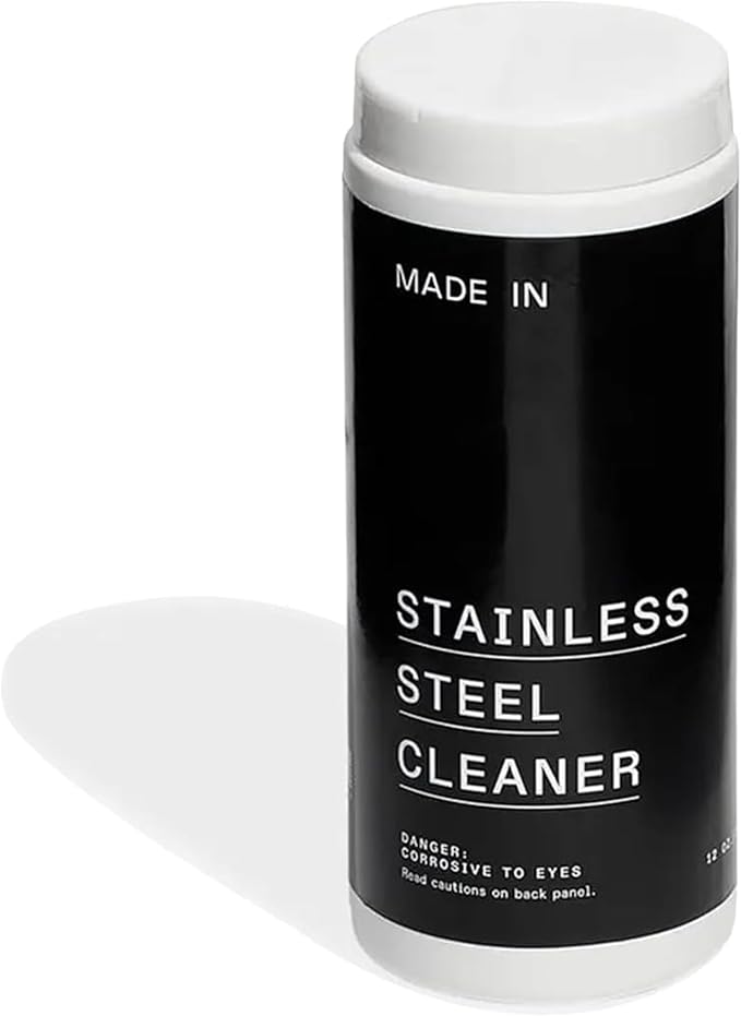 Made In Cookware - Stainless Steel Cleaner - Environmentally Safe Stainless Steel Cleaner for Polishing and Cleaning Pots and Pans - Crafted in USA - 12oz Powder