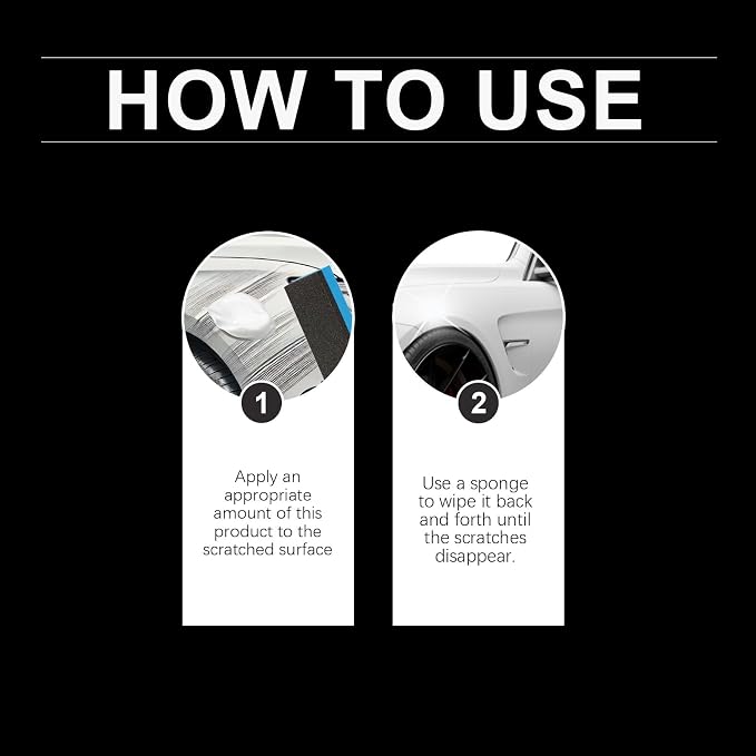Glass Cooktop Scratch Remover, Glass Stovetop Scratch Remover for Black 𝐆lass Stove Top, Scratchfree Stove Top 𝐒cratch 𝐑emover, Car Cleaner and Polish Wax for 𝐆lass Ceramic Cooktop (60, Grams)