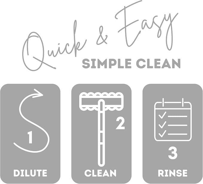 Quick Shine Multi Surface Concentrated Floor Cleaner 27oz Use on Hardwood, Laminate, Luxury Vinyl Plank LVT, Tile & Stone Dirt Dissolving & Powerful Cleaning Makes 27 Gallons | Makes up to 6 Gallons, Refreshing Essence, pH Neutral, No Rinse, PFAS & Amm...