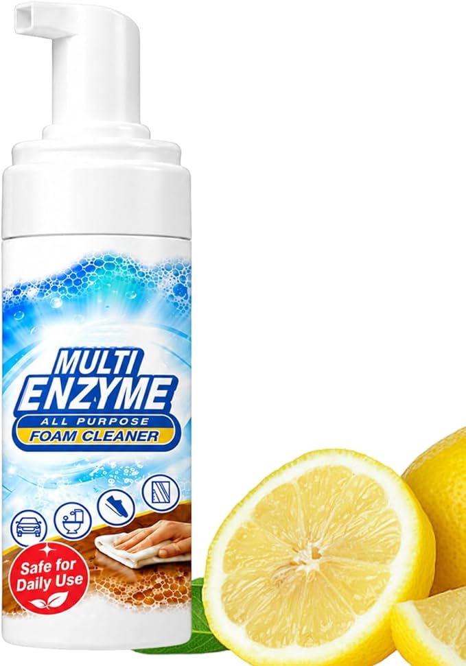 EaseHub Multi Enzyme Cleaner, Easehub Multi-Enzyme Foam Cleaner,Multi-Surface Foam Cleaner Spray for Kitchen, Upholstery, Carpet & Car Interior (1PC)