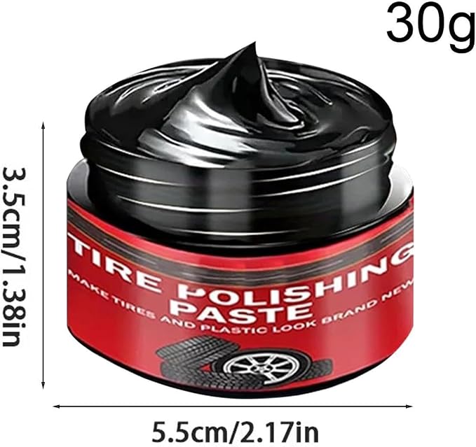 Tire Polishing Paste Rapid – Acting Deep Nourishing, Auto Black Trim Restorer, Wheels Seats Door Seals Bumpers | Wheels Seats Door Seals Bumpers Cars Trucks Sedans RVs SUV Motorcycles
