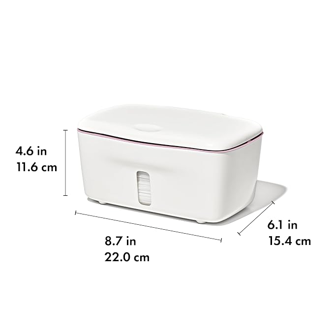 OXO Tot Perfect Pull Wipes Dispenser, Baby Wipe Holder - Blossom