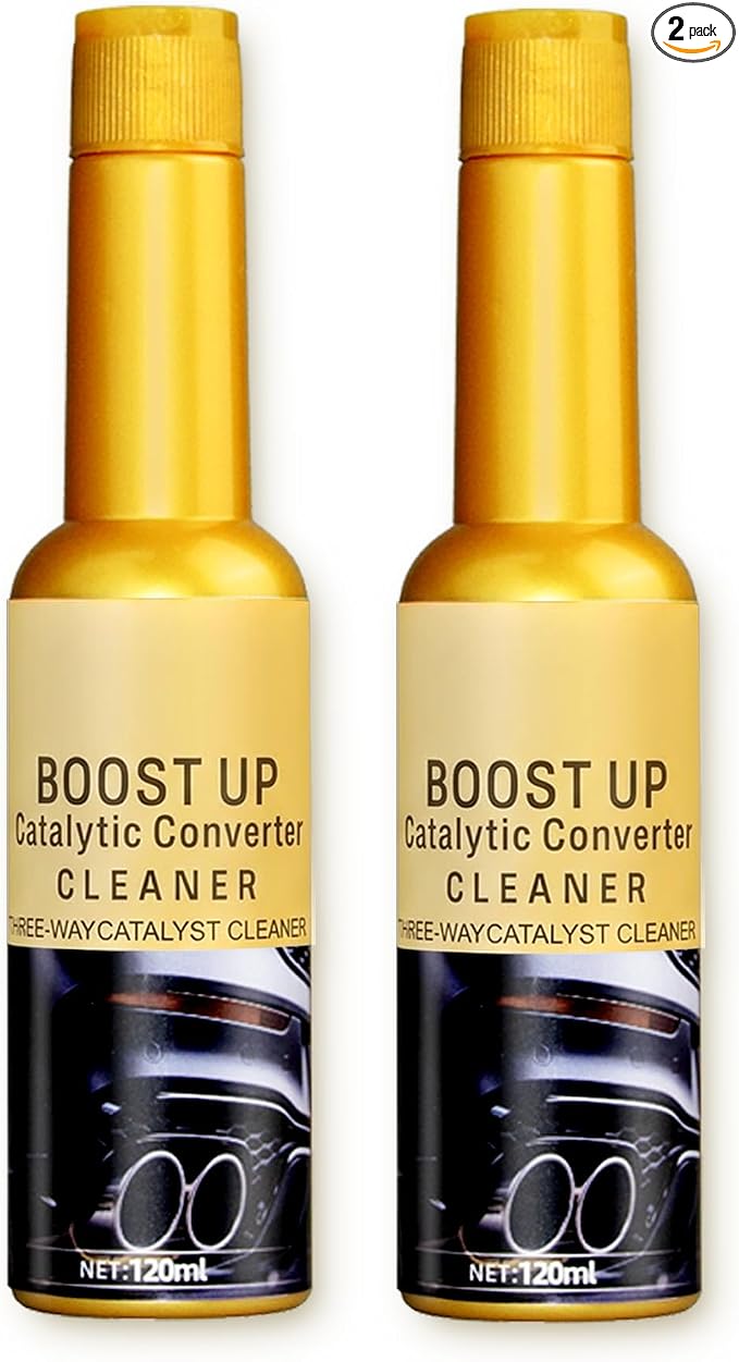 Catalytic Convertor Cleaner, Auto Parts Engine, Catalytic Converter Cleaner, Exhaust System Pipe Carbon Removal Cleaner Treatment Additive Oil, Fuel Injector Cleaner Oil Additive (2Pcs*120ml)