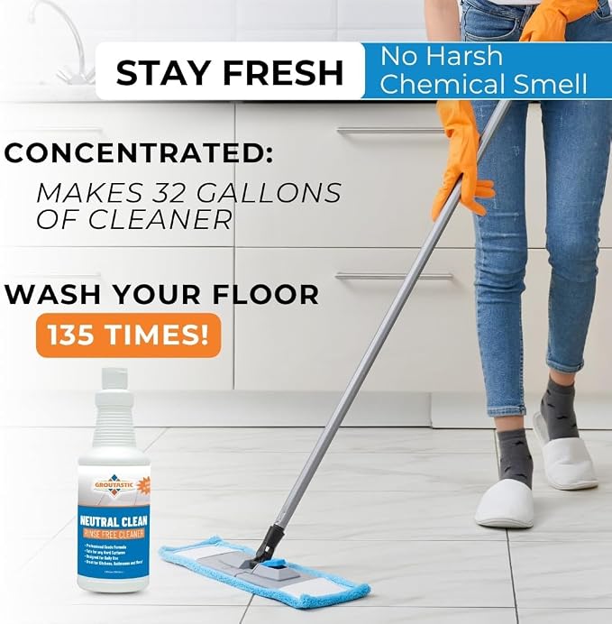 pH Neutral Floor Cleaner – No Rinse Daily Mopping Solution for Tile, Stone, Marble & Hardwood – Streak-Free, Residue-Free, Professional Grade Concentrate