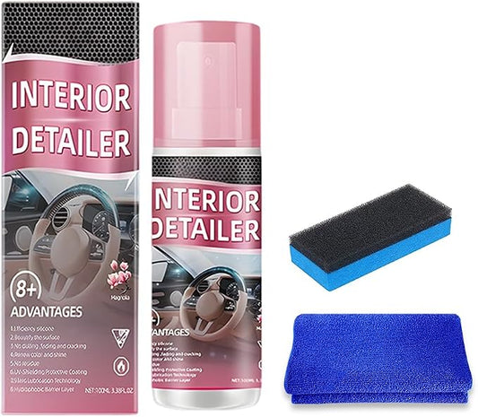 Polishing Cleaner Car Interior, 2026 Upgrade Car Interior Cleaner Spray, All Purpose Car Interior Detailer Cleaner for Dashboards, Seats, Leather, Plastic (1PCS)