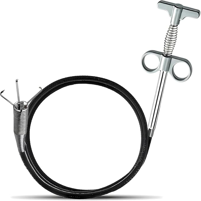 Drain Snake, Drain Clog Remover - Gutter Cleaning Tools Drain Cleaner for Toilet Sewer Shower Kitchen Bathroom Tub Clogged Drains Opener Cleaning Tool, Flexible Grabber Claw Pick Up Reacher (79 inch)