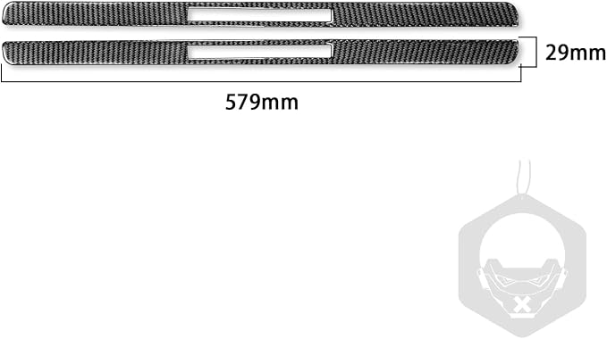 Real Carbon Fiber Trim for Infiniti Accessories | for G35 G37 G25 Q60 Q40 2007-2015 X S Sedan Door Sill Scuff Plate Guard Sills Interior Thick Overlay Decal