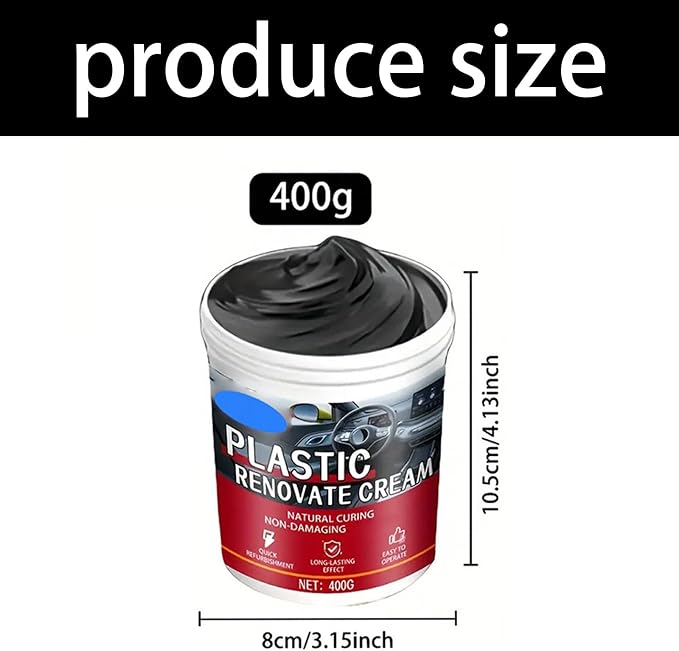 Vehicle Restoration Waxes Refinishing Agent for Dashboards Wheel Trim Sofa Upholstery Long Lasting Finish 400g Automotive Scratch Remover