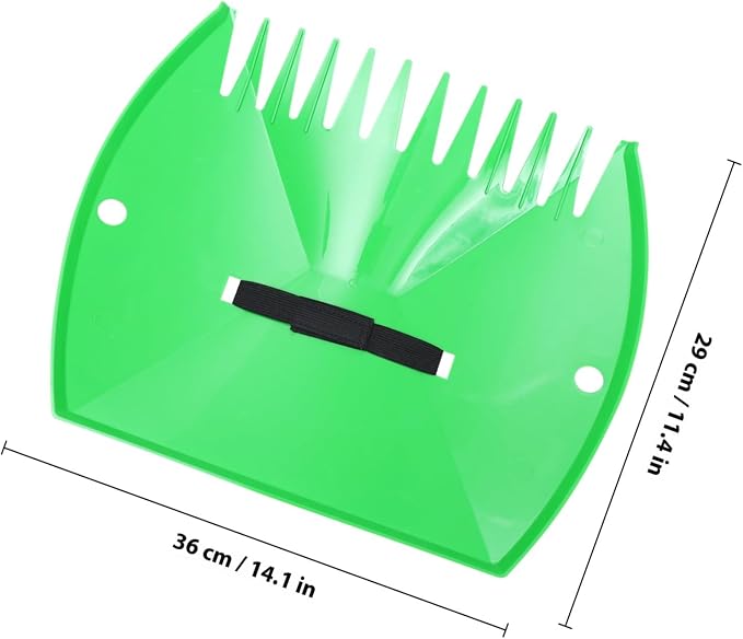 Leaves Cleaning Clamp and Snow Sweeping Rake for Garden Use, Handheld Fallen Leaves Collector with Sturdy Garden Cleaning Accessory for Lawn and Patio Snow Removal