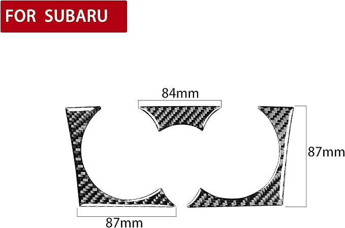 Real Carbon Fiber Trim for Subaru Accessories | for Scion FR-S/Toyota 86 2016 2017 2018 2019 2020 Storage Box Glove Box Frame Interior Thick Overlay Decal