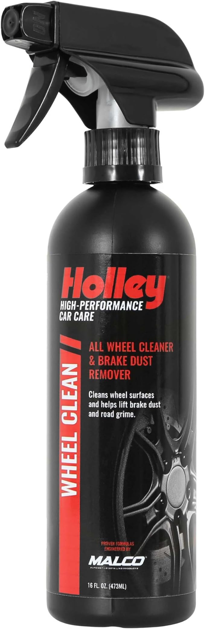 Holley Wheel Clean - All Wheel Cleaner & Brake Dust Remover - High-Performance Car Care, Spray on and Dissolve Grime - Acid-Free Formula for Tires - 16 oz.
