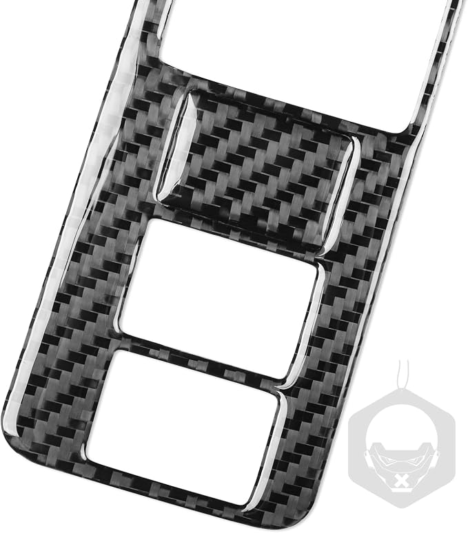 Driver Push Button Trim for Toyota Corolla 2009-2013 Accessories Black | Soft Carbon Fiber | Upgrades for Car | Only for Left-Hand Drive | Anti-Scratch | Sporty Style