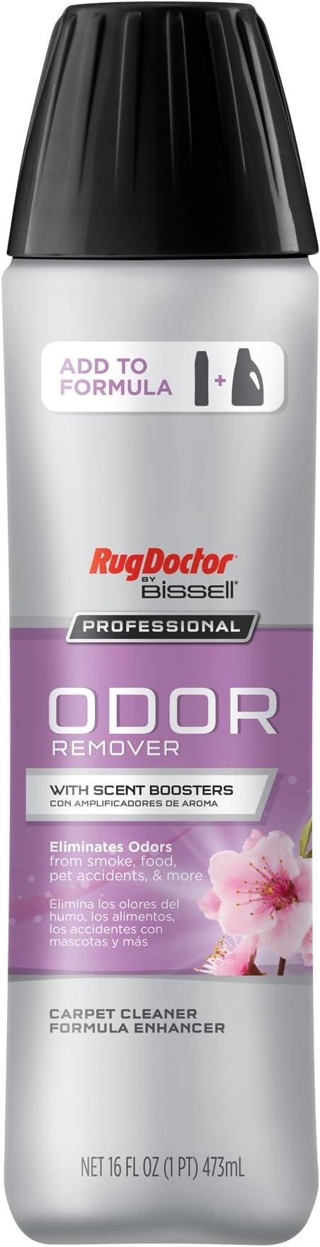 Rug Doctor by BISSELL Odor Remover with Scent Boosters 16oz. | Carpet Cleaner Solution Enhancer Eliminates Odors from Smoke, Pet Messes and More, With a Clean Scent of Fresh Citrus Bloom