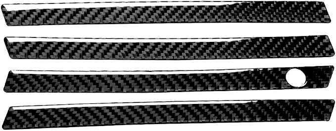 Real Carbon Fiber Trim for Audi Accessories | for B9 A4 S4 A5 S5 2020-2025 / RS5 2021-2025 Door Handle Panel Interior Thick Overlay Decal - B