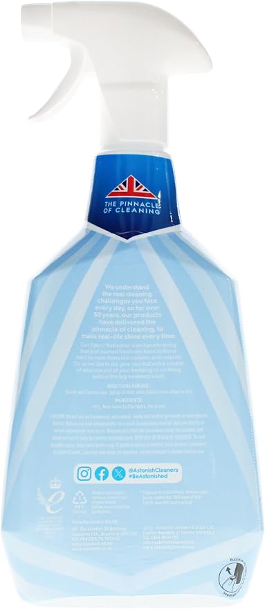 Astonish Fabric Refresher Spray for Curtains, Carpets & Upholstery, 750ml