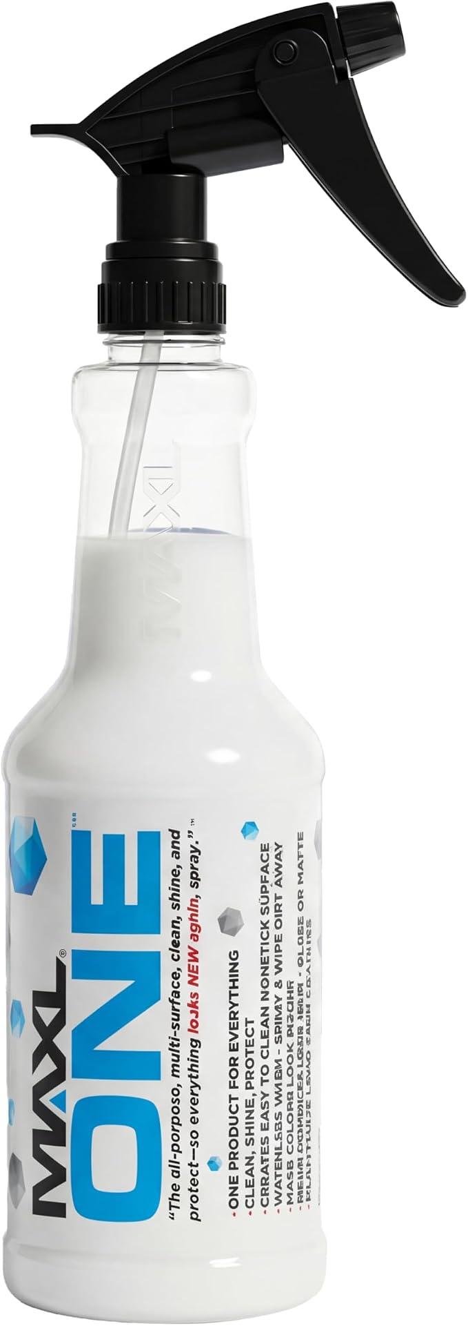 MAXL MAXLONE™ Car Spray with Triphene® All Purpose Waterless Detailer 20 oz | Quick Spray & Wipe, Better Than Any Car Detailing Kit, Clean, Shine, Protect Paint, Glass, Wheels, & Trim Without Pre-Washing