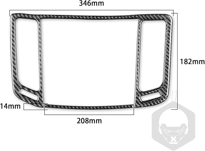 Real Carbon Fiber Trim for Infiniti Accessories | for G35 G37 G25 Q60 Q40 2007-2015 X S Sedan Coupe Convertible Dash Navigation Air Vent Frame Interior Thick Overlay Decal